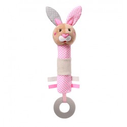 Zabawka piszczek od 6m+ BabyOno 621 Bunny Julia 30 cm
