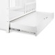 łóżeczko-tapczan Marsell 145x77 białe z szufladą i barierką ochronną