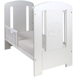 Łóżeczko Drewex Bear Comfort standard - białe