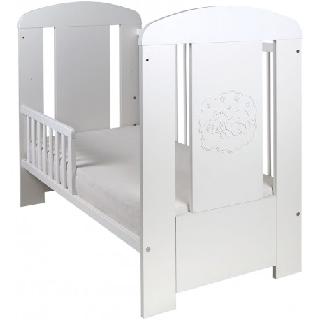 Łóżeczko Drewex Bear Comfort standard - białe
