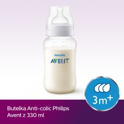 Butelka Avent antykolkowa dla niemowląt 330 ml SCF816/17