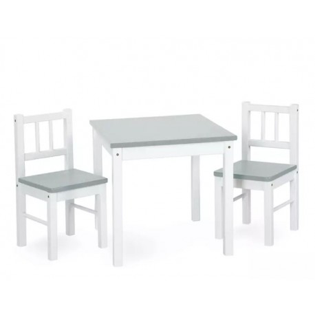 Stolik + 2 krzesełka Klupś JOY - białe