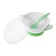 Akuku Miseczka na przyssawce white/green A0504