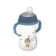 Canpol babies kubek z silikonowym ustnikiem FirstCup 250ml BONJOUR PARIS 56/613_blu