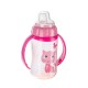 Canpol babies Kubek treningowy ustnik silikonowy 320ml CUTE ANIMALS różowy 56/512_pin