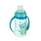 Canpol babies Kubek treningowy ustnik silikonowy 320ml CUTE ANIMALS turkusowy 56/512_tur