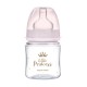 Canpol babies Butelka szeroka antykolkowa 120ml PP EasyStart ROYAL BABY różowa 35/233_pin