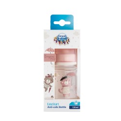 Canpol babies Butelka szeroka antykolkowa 120ml PP EasyStart BONJOUR PARIS 35/231_pin