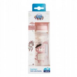 Canpol babies Butelka szeroka antykolkowa 240ml PP EasyStart BONJOUR PARIS 35/232_pin