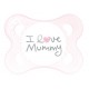 Smoczek 2-6m MAM Love & Affection I Love Mummy pink