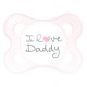 Smoczek 2-6m MAM Love & Affection I Love Daddy pink